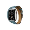 Hermès Apple Watch Band 41mm - bleu jean Attelage Double Tour - Image 2